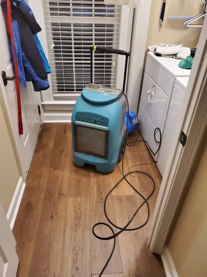Commercial dehumidifier deployed for Flood Damage Cleanup in Cottonwood Heights